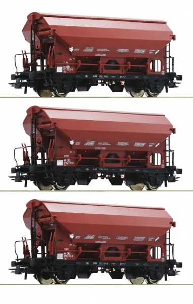 Set of 3 hopper cars<br /><a href='images/pictures/Roco/Roco-76179.jpg' target='_blank'>Full size image</a>